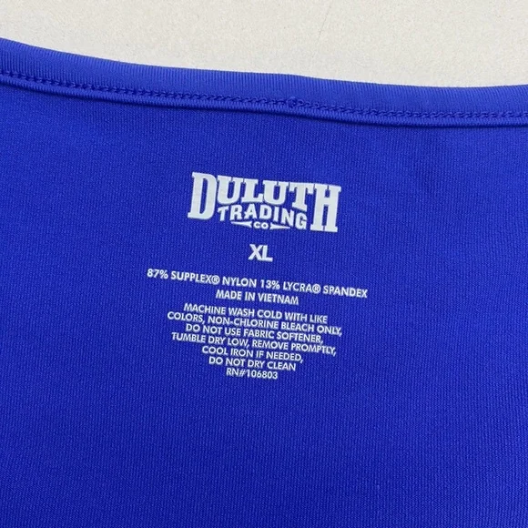 Duluth Trading Women’s Athletic Stretch Knit Blue Sleeveless Dress Sz XL EUC - Picture 5 of 8